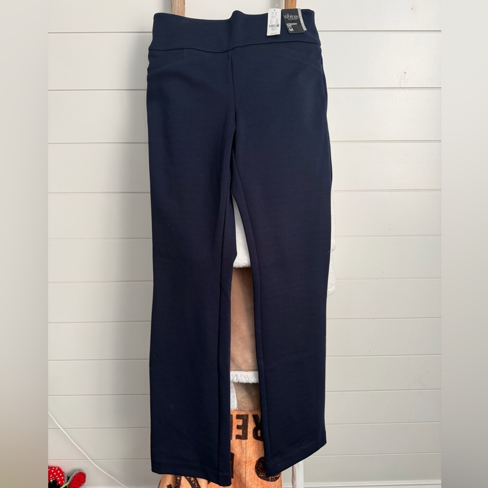 New York & Company Navy Pull On Pants